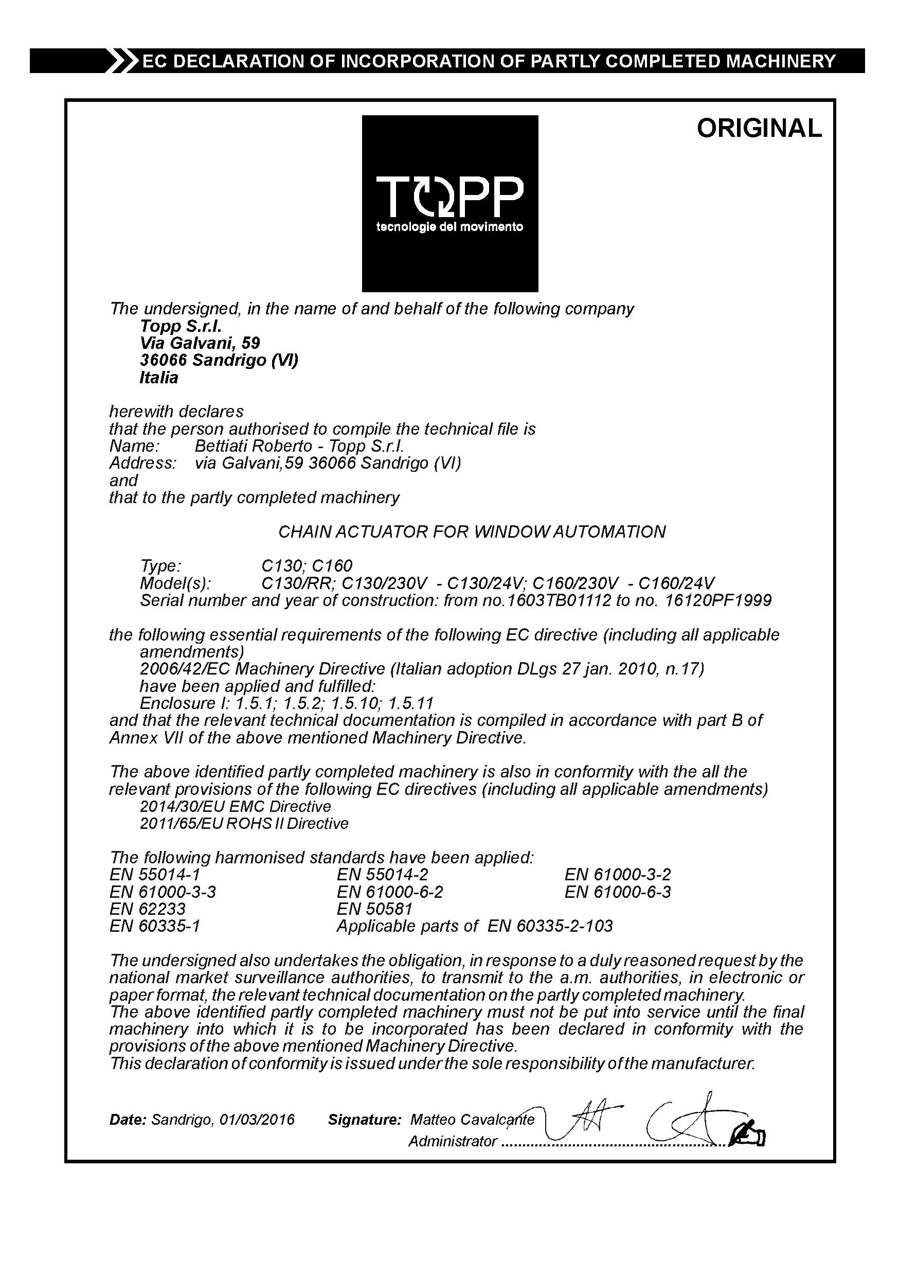 C130 certifications